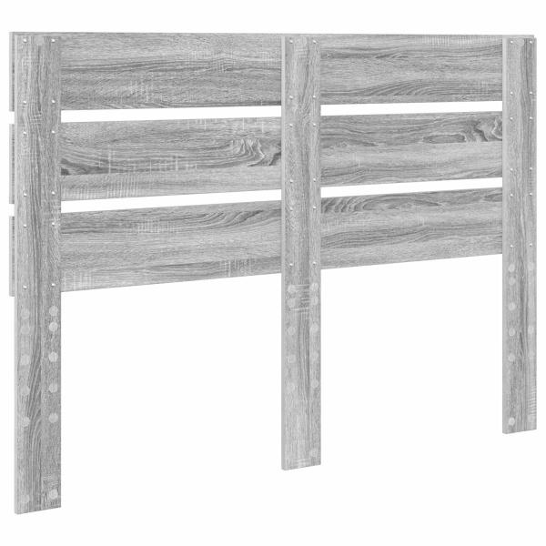 Kopfteil mit Kopfteil Graues Sonoma 150 cm Holzwerkstoff
