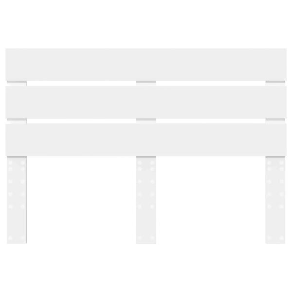Kopfteil mit Kopfteil Weiß 140 cm Holzwerkstoff