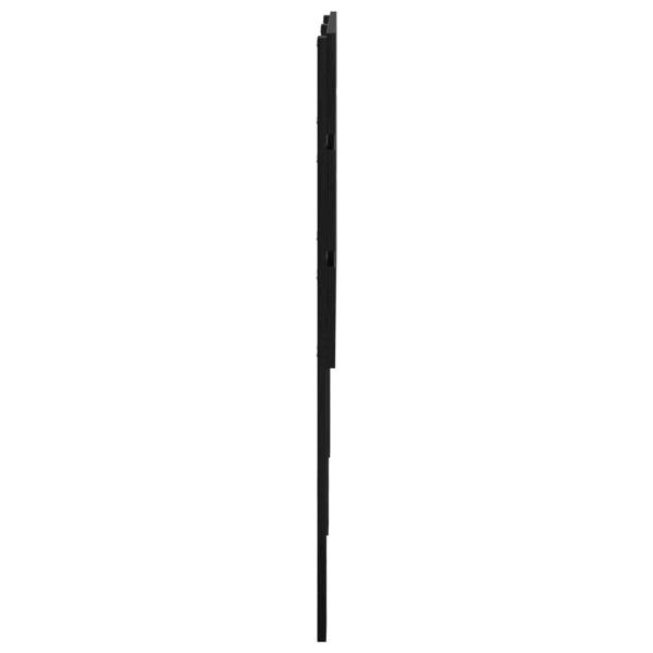 Kopfteil mit Kopfteil Schwarz Eichen-Optik 140 cm Holzwerkstoff