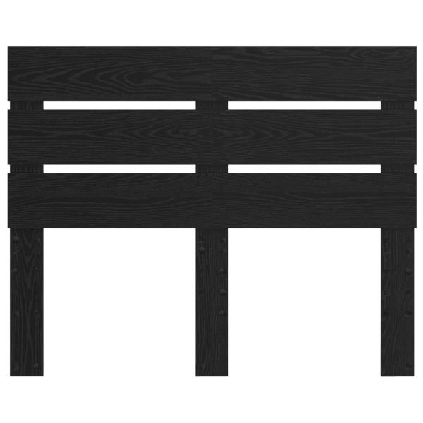 Kopfteil mit Kopfteil Schwarz Eichen-Optik 135 cm Holzwerkstoff