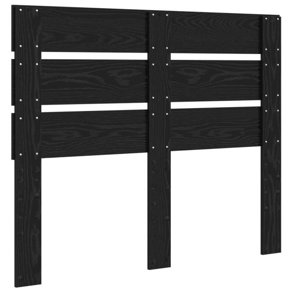 Kopfteil mit Kopfteil Schwarz Eichen-Optik 135 cm Holzwerkstoff