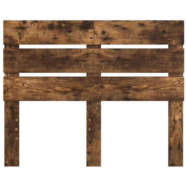 Kopfteil mit Kopfteil Geräucherte Eiche 135 cm Holzwerkstoff