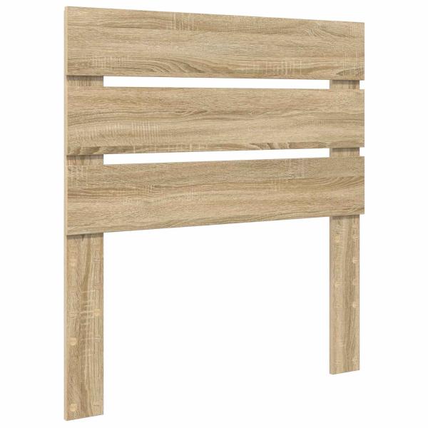 ARDEBO.de - Kopfteil mit Kopfteil Sonoma-Eiche 90 cm Holzwerkstoff