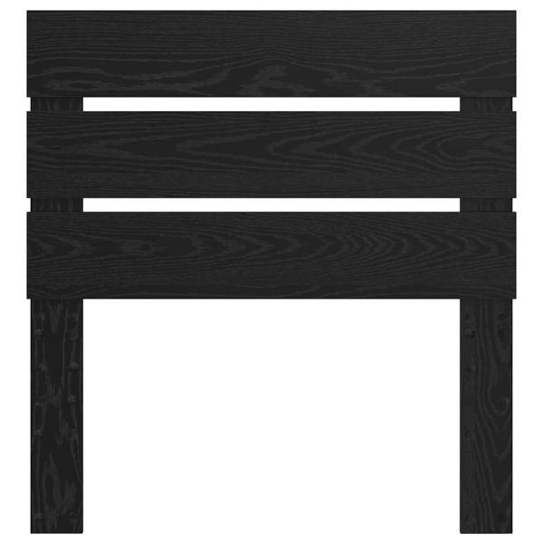 Kopfteil mit Kopfteil Schwarz Eichen-Optik 80 cm Holzwerkstoff