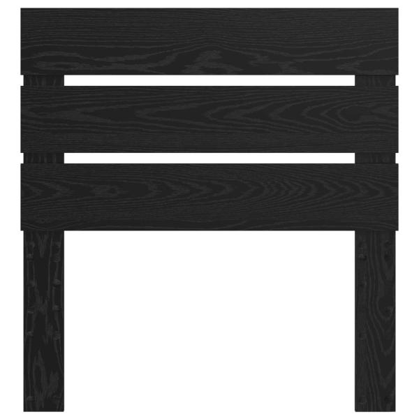 Kopfteil mit Kopfteil Schwarz Eichen-Optik 75 cm Holzwerkstoff