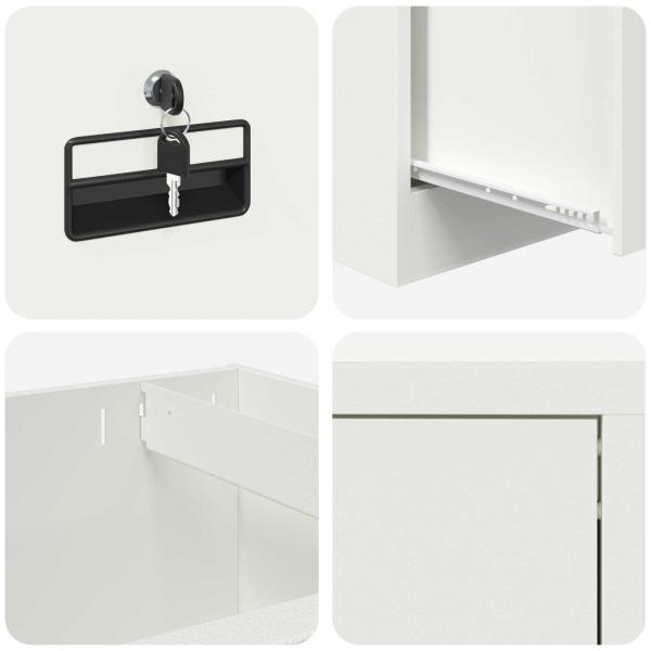 Aufbewahrungsschrank 2 pcs Olive Grün 80 x 40 x 180 cm