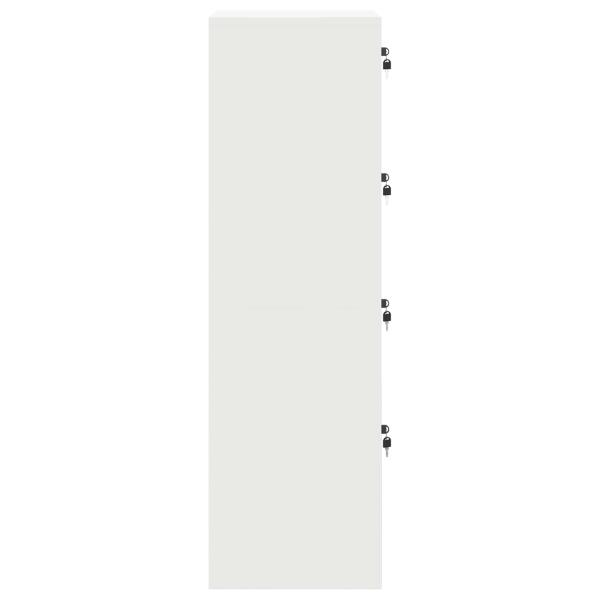 Aufbewahrungsschrank mit Speicher 2 pcs Weiß 80 x 40 x 200 cm