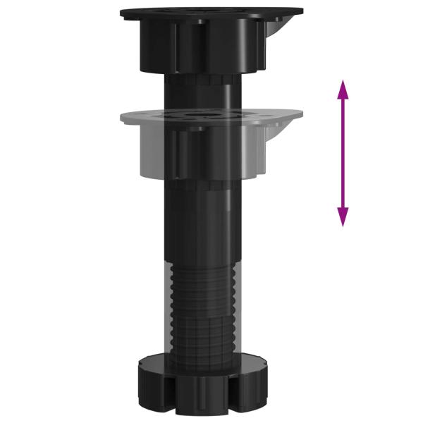 Küchenschrank Schwarz Eichen-Optik 60 x 57 x 207 cm