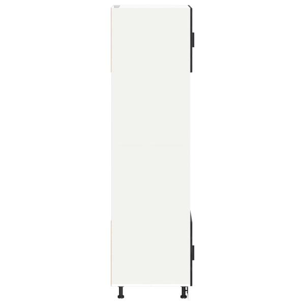 Küchenschrank Schwarz Eichen-Optik 60 x 57 x 207 cm