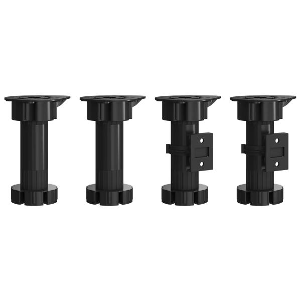 Küchenschrank Schwarz Eichen-Optik 60 x 57 x 207 cm