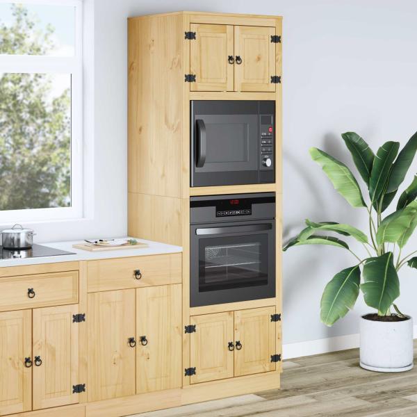 Schrank mit Regal Honig 60 x 32 x 40 cm Massives Kiefernholz