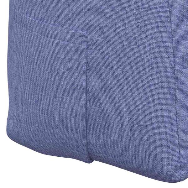 Rücken Kissen Jeans blau 100 x 24 x 50 cm Stoff