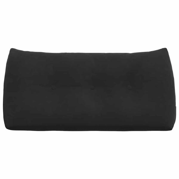 Rückenkissen Schwarz 100 x 24 x 50 cm Samt