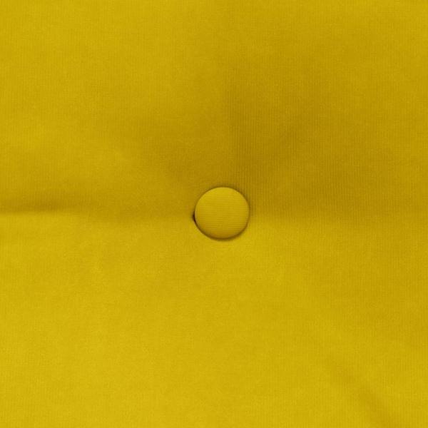 Rückenkissen Gelb 100 x 24 x 50 cm Samt