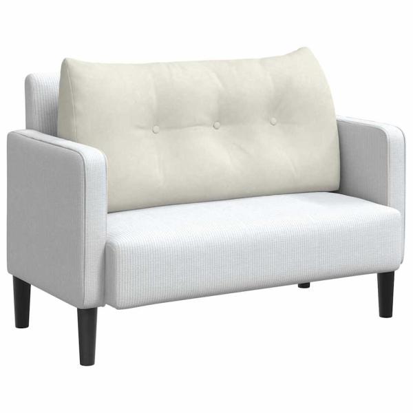 Rückenkissen Creme 100 x 24 x 50 cm Samt