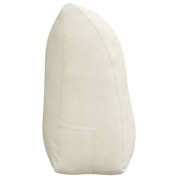 Rückenkissen Creme 100 x 24 x 50 cm Samt