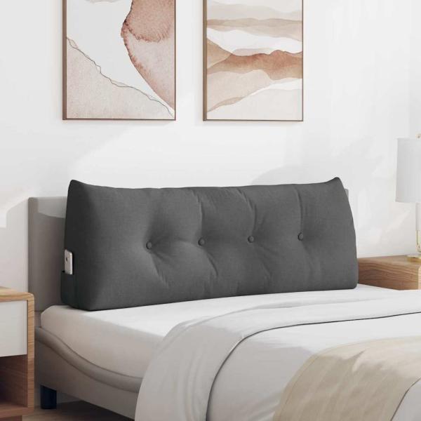 ARDEBO.de - Rücken Kissen Dunkelgrau 120 x 24 x 50 cm Stoff