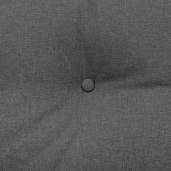 Rücken Kissen Dunkelgrau 120 x 24 x 50 cm Stoff