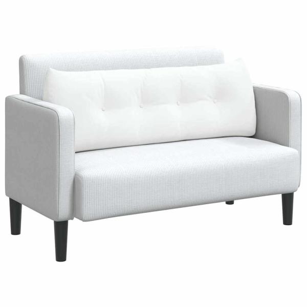 Rücken Kissen Weiß 140 x 24 x 50 cm Stoff