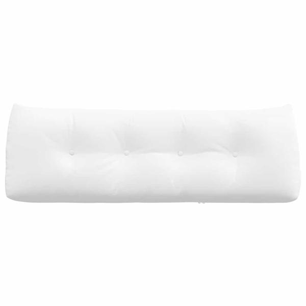Rücken Kissen Weiß 140 x 24 x 50 cm Stoff