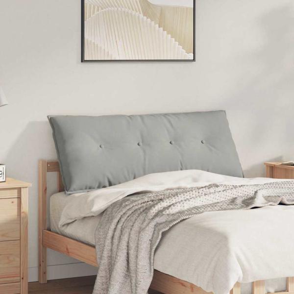 ARDEBO.de - Rückenkissen Hellgrau 120 x 50 cm Mikrofaserstoff