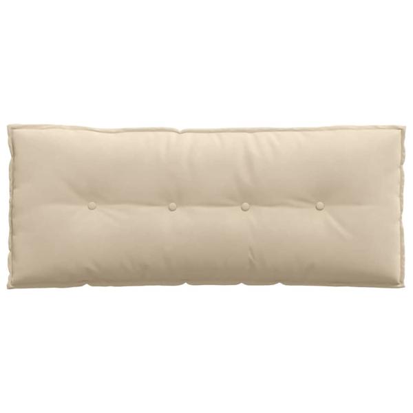 Rückenkissen Creme 120 x 50 cm Mikrofaserstoff
