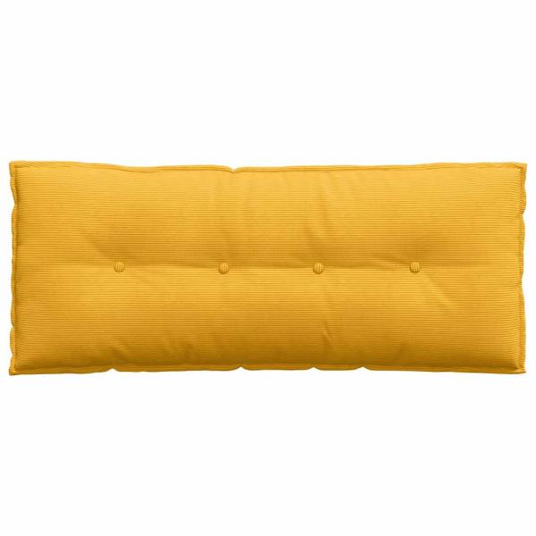 Rückenkissen Helles Gelb 120 x 50 cm Cordstoff