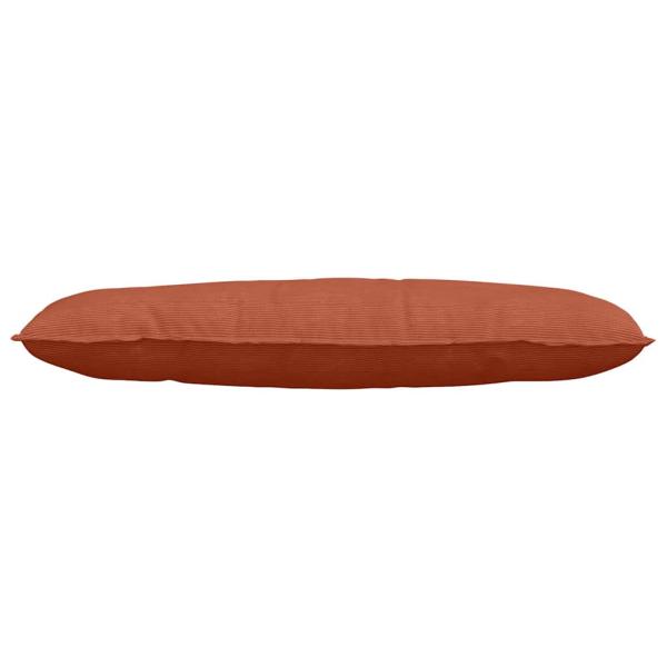 ARDEBO.de - Rückenkissen Rot-Orange 120 x 50 cm Cordstoff