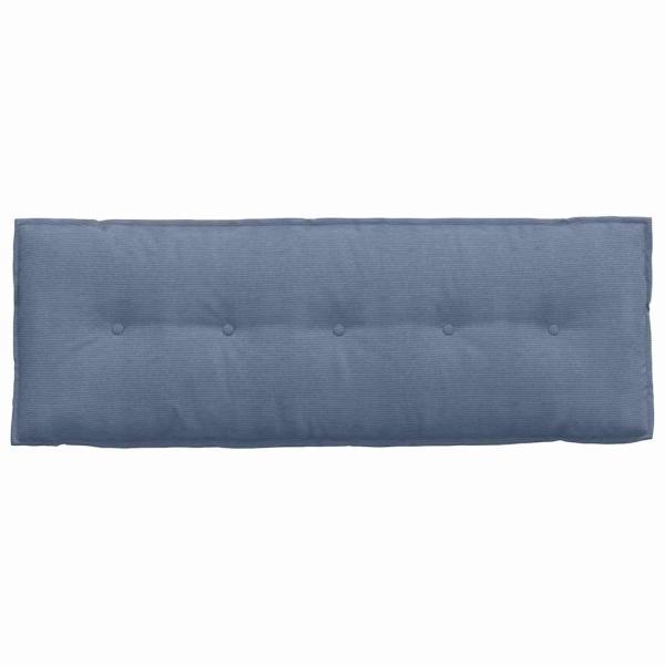 Rückenkissen Blau 140 x 50 cm Cordstoff