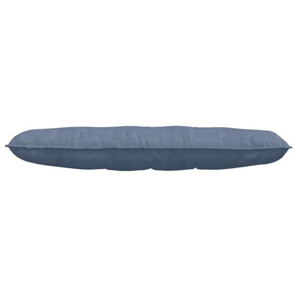 Rückenkissen Blau 140 x 50 cm Cordstoff