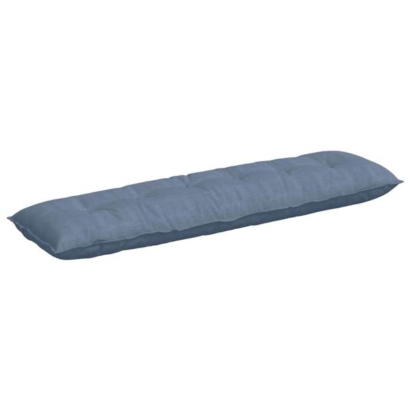 Rückenkissen Blau 180 x 50 cm Cordstoff
