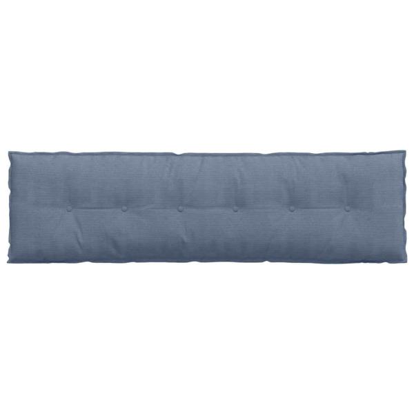 Rückenkissen Blau 180 x 50 cm Cordstoff