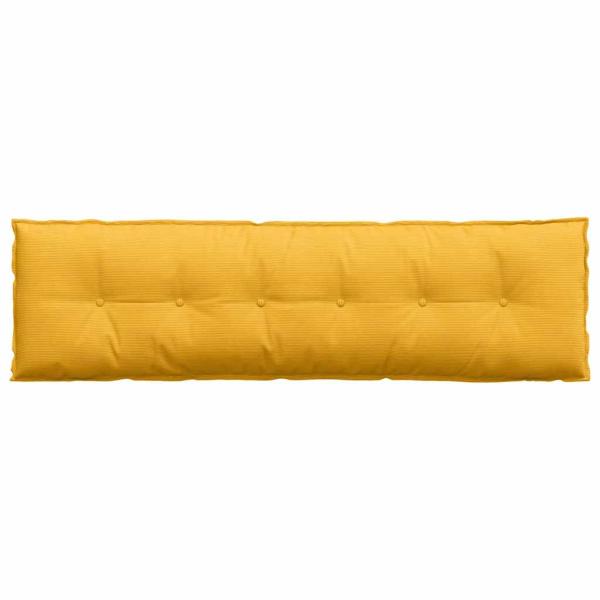 Rückenkissen Helles Gelb 180 x 50 cm Cordstoff
