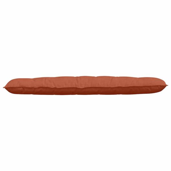 Rückenkissen Rot-Orange 180 x 50 cm Cordstoff