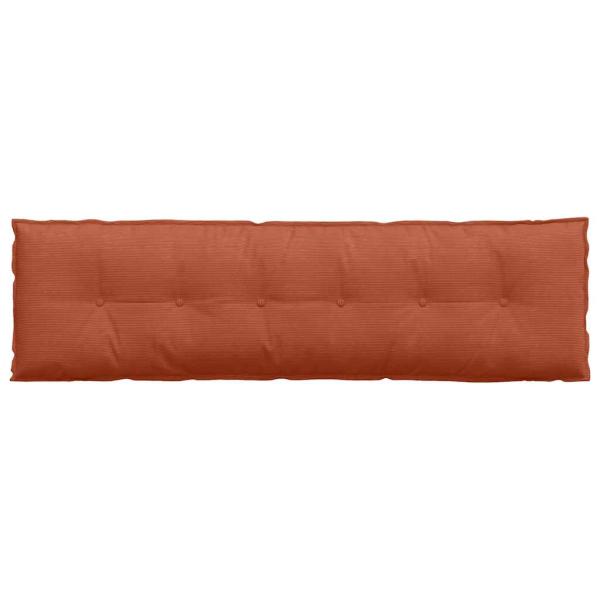 Rückenkissen Rot-Orange 180 x 50 cm Cordstoff