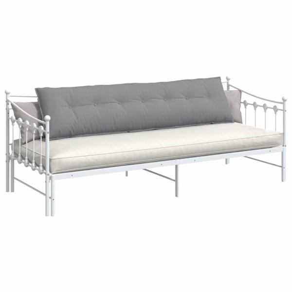 Rückenkissen Hellgrau 200 x 19 x 50 cm Stoff