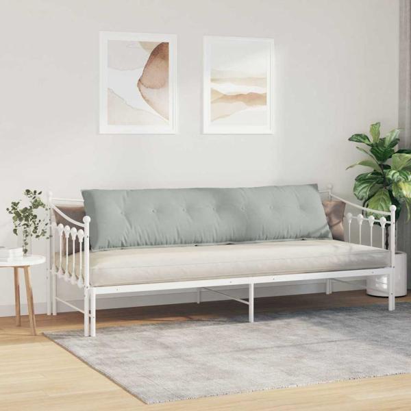 Rückenkissen Hellgrau 200 x 50 cm Cordstoff