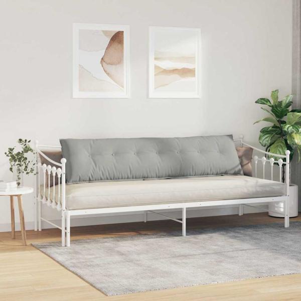 Rückenkissen Hellgrau 200 x 50 cm Mikrofaserstoff