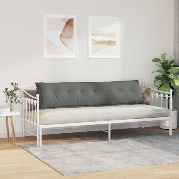 Rückenkissen Dunkelgrau 200 x 50 cm Mikrofaserstoff