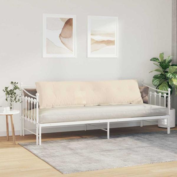 ARDEBO.de - Rückenkissen Beige 200 x 50 cm Mikrofaserstoff