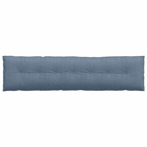 Rückenkissen Blau 200 x 50 cm Cordstoff
