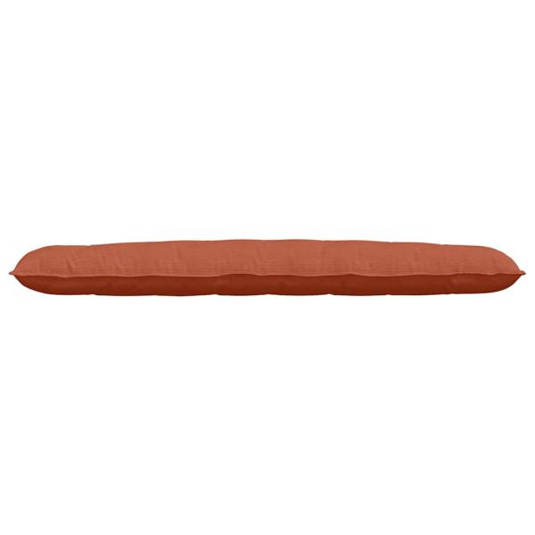 Rückenkissen Rot-Orange 200 x 50 cm Cordstoff