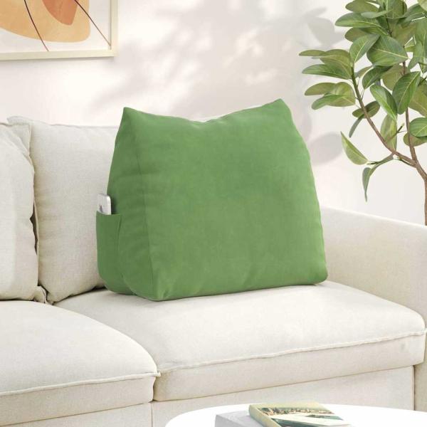 ARDEBO.de - Rückenkissen Hellgrün 60 x 20 x 50 cm Cordstoff