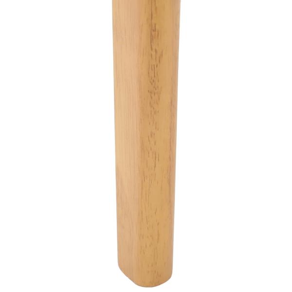 Esszimmerstuhl 2 pcs Natur Solides Gummiholz