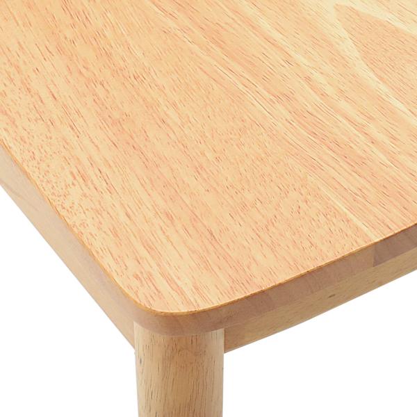 Esszimmerstuhl 2 pcs Natur Massives Gummiholz