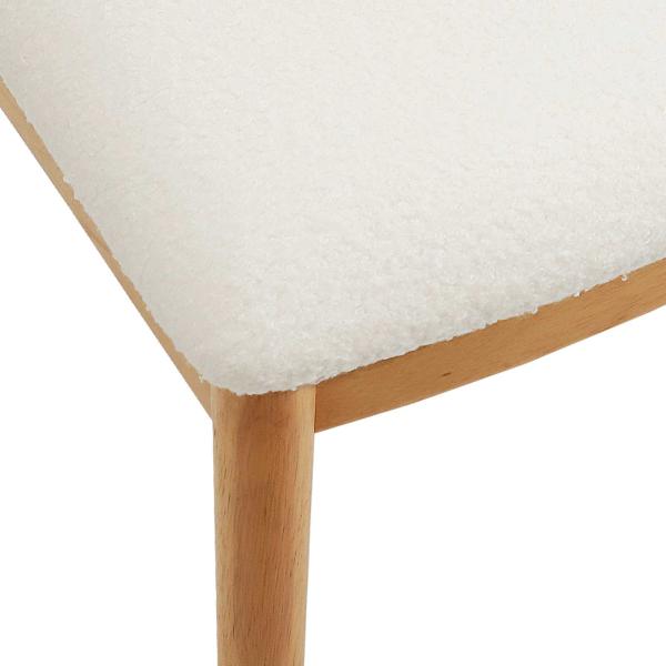 Esszimmerstuhl 2 pcs Natürlich und hell Massives Gummiholz