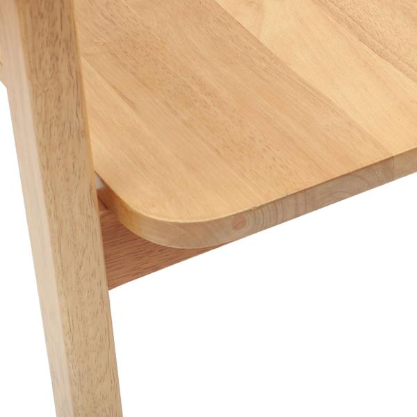 Esszimmerstühle 2 pcs Natur 54 x 57 x 73 cm Massives Gummiholz