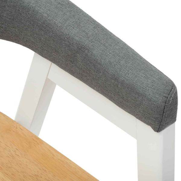 Esszimmerstühle 2 pcs Weiß 54 x 57 x 73 cm Massives Gummiholz