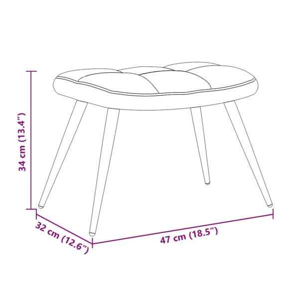 Relaxsessel mit Fußstütze 2 pcs Dunkelgrau Samt
