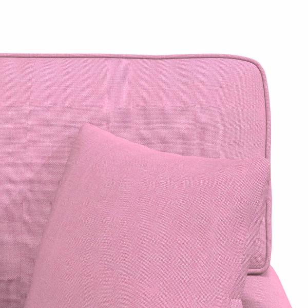 Chaise Lounge mit Rock mit Kissen Rosa 91 x 157 x 91 cm Stoff